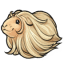 Blonde Long-Haired Guinea Pig Toy