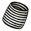 Black Striped Bodycon Skirt
