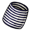 Navy Striped Bodycon Skirt