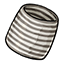 Gray Striped Bodycon Skirt