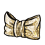 Glittery Gold Bow Party Clutch