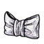 Glittery Silver Bow Party Clutch