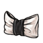 White-and-Black Bow Party Clutch