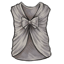 Gray Silk Bow Shirt