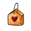 Orange Sparkle Bra Bag