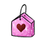 Pink Sparkle Bra Bag