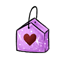 Purple Sparkle Bra Bag