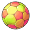 Brightly Colored Soccer Ball