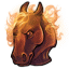 Bust of a Red Horse