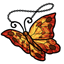 Orange Butterfly Suncatcher
