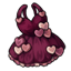 Wine Candy Heart Dress