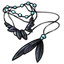 Cece Raven Plaid Necklace