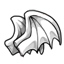 White Chibi Dragon Wings
