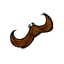 Brown Clipon Mustache