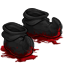 Bloodred Cloth Warador Footgear