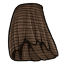 Brown High Low Skirt