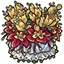 Apple Custard Columbine and Yellow Lachenalia Bouquet