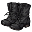 Black Unlaced Combat Boots