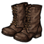 Brown Laced Combat Boots
