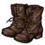 Brown Unlaced Combat Boots
