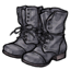 Stone Unlaced Combat Boots