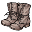 Taupe Unlaced Combat Boots
