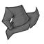 Crooked Gray Witch Hat