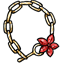 Ruby Crystal Flower Bracelet
