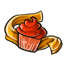 Citrus-Red Cupcake Choker