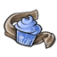Cocoa-Blue Cupcake Choker