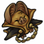 Cute Gold Collared Vampire Bat