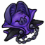 Cute Purple Collared Vampire Bat