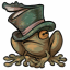 Dapper Shadowglen Frog Top Hat