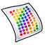 Rainbow Dot Trim2Fit Decal Sheet