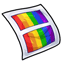 Rainbow Stripe Trim2Fit Decal Sheet