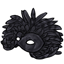 Black Deluxe Feathered Mask