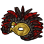 Fierce Deluxe Feathered Mask