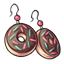 Chocolate Doughnut Earrings