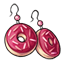 Pink Doughnut Earrings