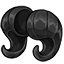 Long Black Dragon Horns