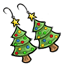 Festive Tree Earrings