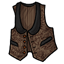 Brown Embellished Waistcoat
