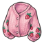 Strawberry Embroidered Cardigan