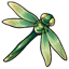Emerald Dragonfly Trinket