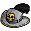 Feathered Gray Cavalier Hat