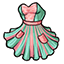 Candy Heart Mistress Striped Dress