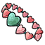 Candy Heart Mistress Heart Necklace