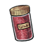 Jar of Sparkly Red Glitter