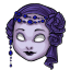 Ladies Purple Full-Face Mask