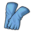Blue Fingerless Gloves